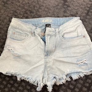 Cute Patterned Jean Shorts